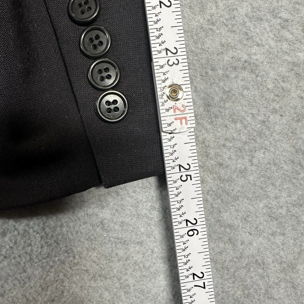 Brooks Brothers 346 Suit Blazer 41S Black Wool Blend 3‎ Button Stretch